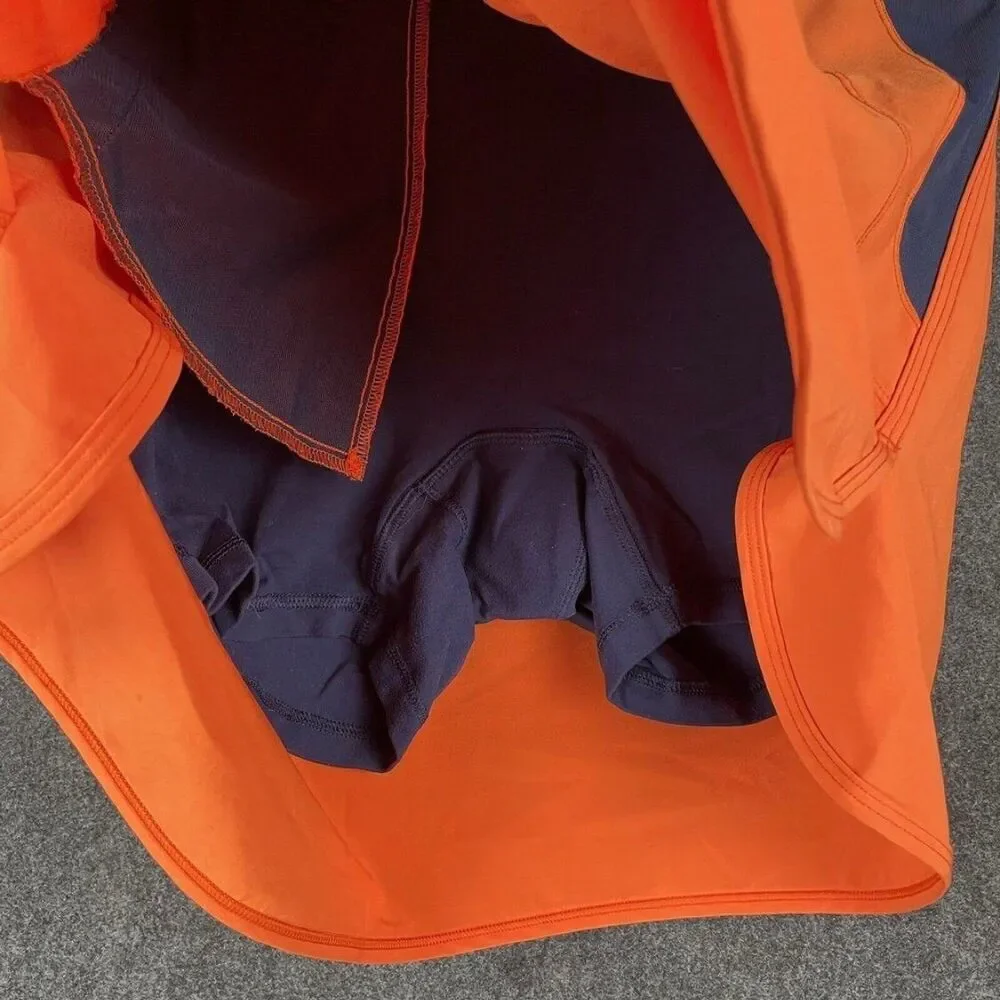 RLX Ralph Lauren Orange and Navy Athletic Skort